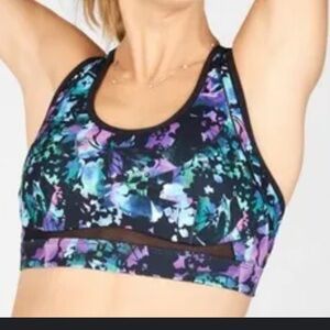 Fabletics Belle Mesh Insert High Impact Sports Bra XS